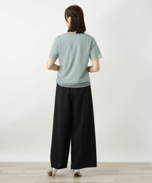 Leilian / レリアン カットソー | チュールレイヤードカットソー | 詳細6