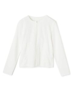 Leilian / レリアン カーディガン・ボレロ | レース切替ニットカーディガン