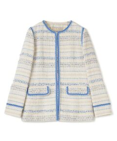 Leilian / レリアン テーラードジャケット | ツイードノーカラージャケット