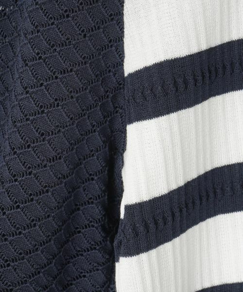 Leilian / レリアン ニット・セーター | 7分袖ボーダーニットプルオーバー【ROCHAS Premiere】 | 詳細3
