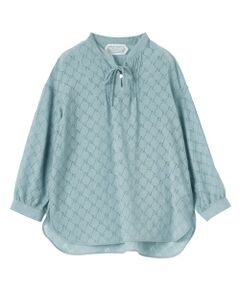 Leilian / レリアン シャツ・ブラウス | シアー柄リボンブラウス【ROCHAS Premiere】