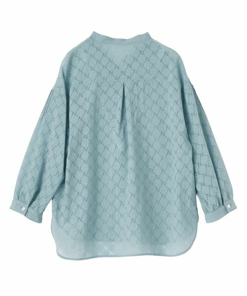 Leilian / レリアン シャツ・ブラウス | シアー柄リボンブラウス【ROCHAS Premiere】 | 詳細1