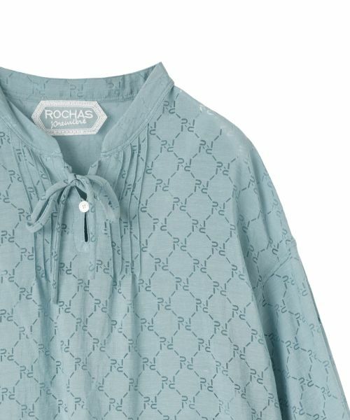 Leilian / レリアン シャツ・ブラウス | シアー柄リボンブラウス【ROCHAS Premiere】 | 詳細2