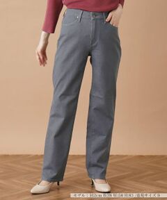 Leilian / レリアン デニムパンツ | ストレッチストレートデニムパンツ【L JEANS】