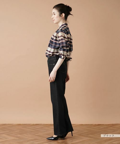 Leilian / レリアン デニムパンツ | ストレッチストレートデニムパンツ【L JEANS】 | 詳細11