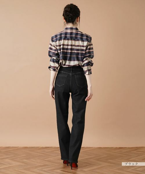 Leilian / レリアン デニムパンツ | ストレッチストレートデニムパンツ【L JEANS】 | 詳細12