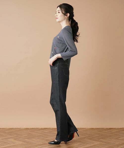 Leilian / レリアン デニムパンツ | ストレッチストレートデニムパンツ【L JEANS】 | 詳細2