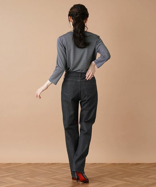 Leilian / レリアン デニムパンツ | ストレッチストレートデニムパンツ【L JEANS】 | 詳細3