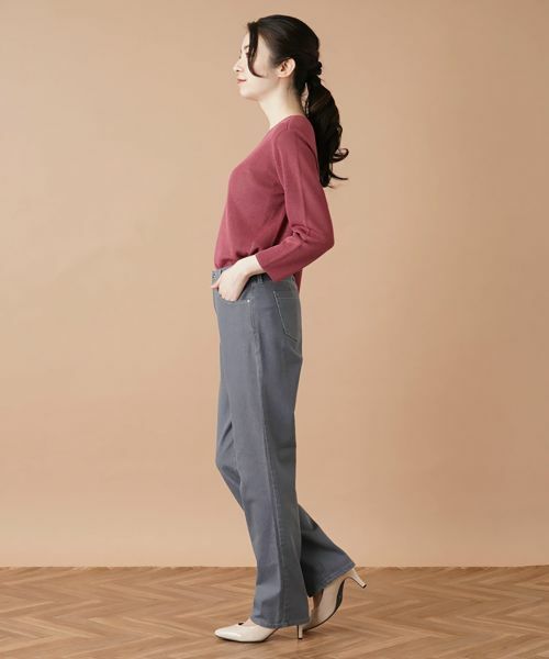 Leilian / レリアン デニムパンツ | ストレッチストレートデニムパンツ【L JEANS】 | 詳細5