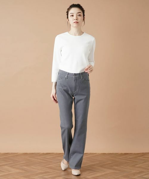 Leilian / レリアン デニムパンツ | ストレッチブーツカットデニムパンツ【L JEANS】 | 詳細7