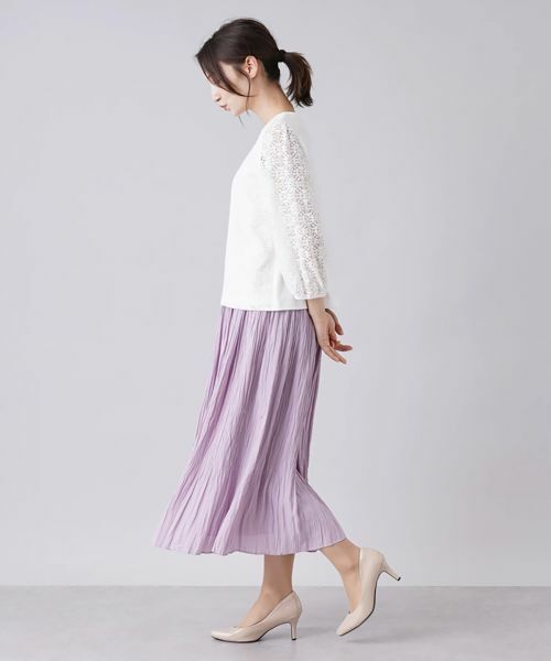 Leilian / レリアン ロング・マキシ丈スカート | ランダムプリーツスカート | 詳細5