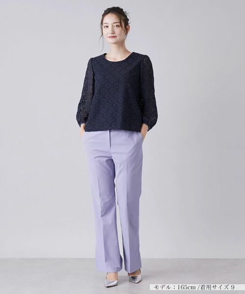 Leilian / レリアン シャツ・ブラウス | レース切替ブラウス | 詳細4