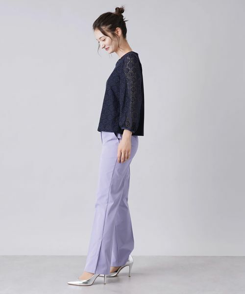 Leilian / レリアン シャツ・ブラウス | レース切替ブラウス | 詳細5