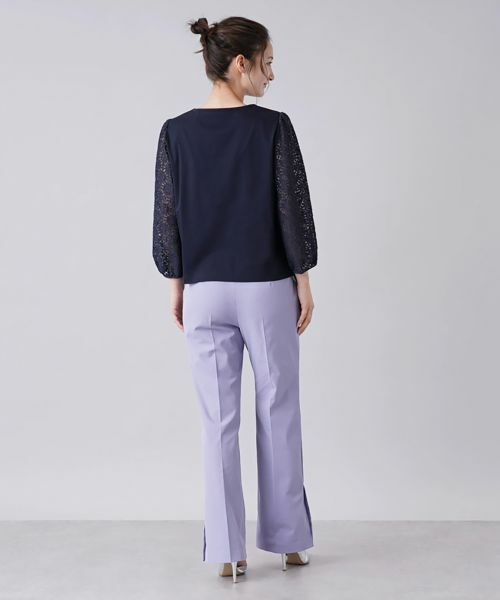 Leilian / レリアン シャツ・ブラウス | レース切替ブラウス | 詳細6