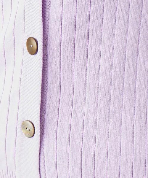 Leilian / レリアン カーディガン・ボレロ | リブVネックカーディガン | 詳細11