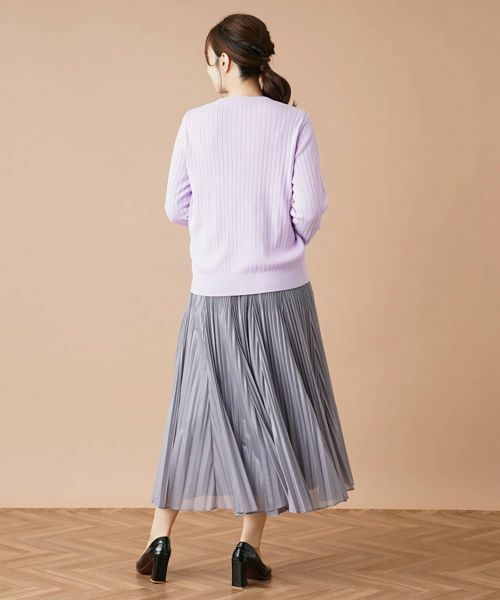 Leilian / レリアン カーディガン・ボレロ | リブVネックカーディガン | 詳細3