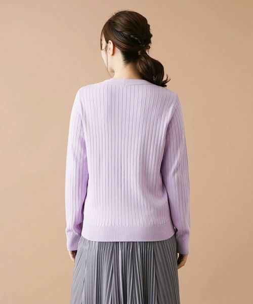 Leilian / レリアン カーディガン・ボレロ | リブVネックカーディガン | 詳細7