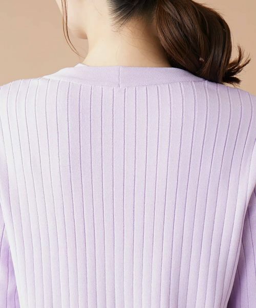 Leilian / レリアン カーディガン・ボレロ | リブVネックカーディガン | 詳細9