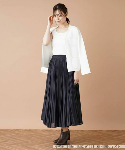 Leilian / レリアン ロング・マキシ丈スカート | 切替プリーツロングスカート | 詳細1