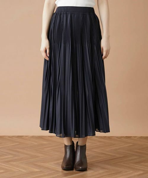Leilian / レリアン ロング・マキシ丈スカート | 切替プリーツロングスカート | 詳細4