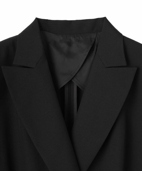 Leilian 　レリアン　高級 ラムレザージャケット　ステンカラー　黒 　М セール】 【セットアップ対応商品】テーラードジャケット