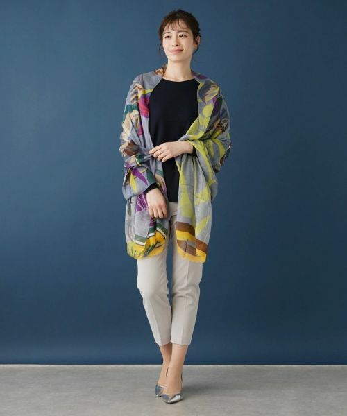 Leilian / レリアン マフラー・ショール・スヌード・ストール | ボタニカルプリントストール | 詳細3