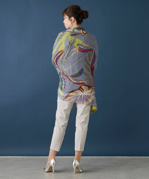 Leilian / レリアン マフラー・ショール・スヌード・ストール | ボタニカルプリントストール | 詳細4