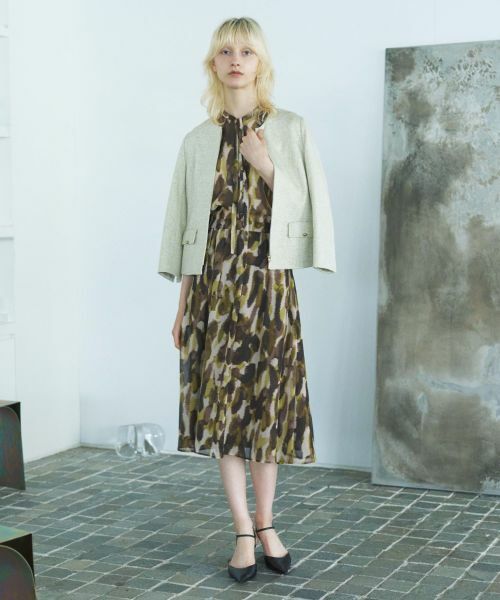 Leilian / レリアン シャツ・ブラウス | プリントリボンタイブラウス | 詳細1