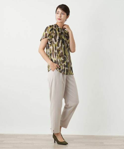 Leilian / レリアン シャツ・ブラウス | プリントリボンタイブラウス | 詳細2