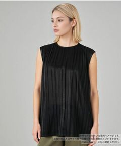 Leilian / レリアン シャツ・ブラウス | プリーツノースリーブブラウス