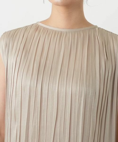 Leilian / レリアン シャツ・ブラウス | プリーツノースリーブブラウス | 詳細13