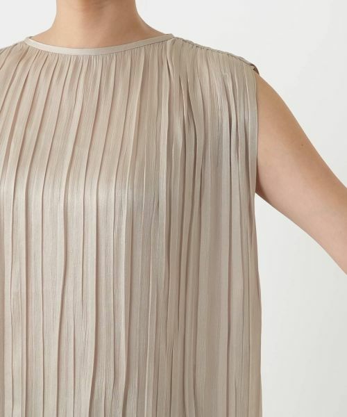 Leilian / レリアン シャツ・ブラウス | プリーツノースリーブブラウス | 詳細15