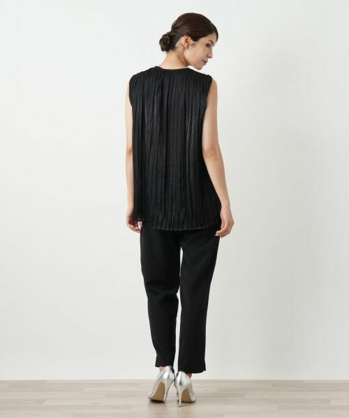 Leilian / レリアン シャツ・ブラウス | プリーツノースリーブブラウス | 詳細6