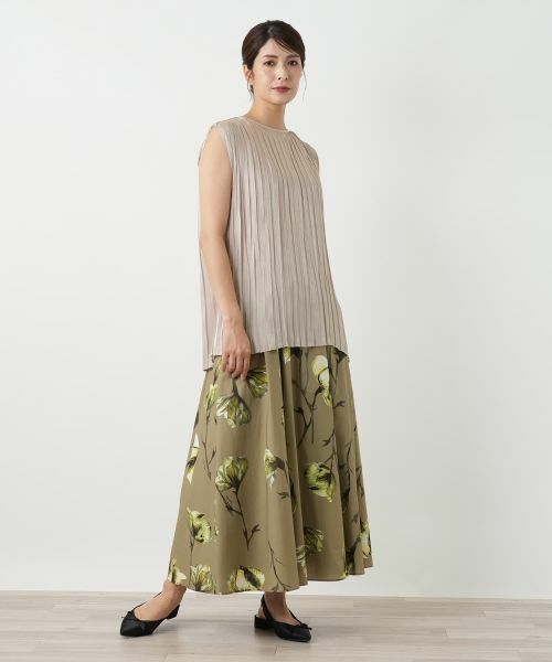 Leilian / レリアン シャツ・ブラウス | プリーツノースリーブブラウス | 詳細7