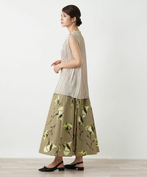 Leilian / レリアン シャツ・ブラウス | プリーツノースリーブブラウス | 詳細8