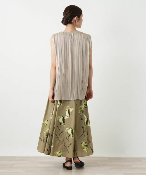 Leilian / レリアン シャツ・ブラウス | プリーツノースリーブブラウス | 詳細9