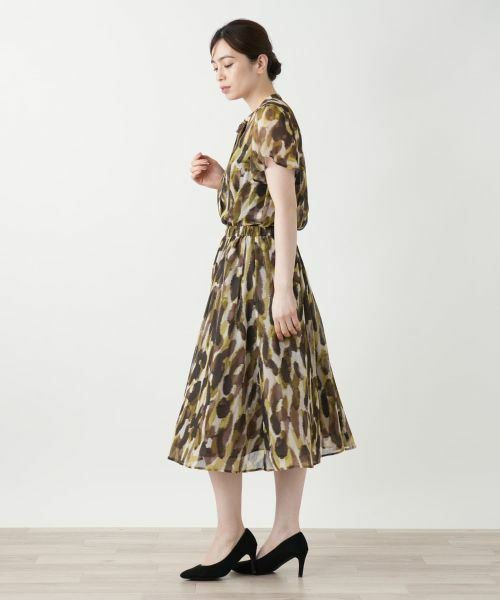 Leilian / レリアン ミニ・ひざ丈スカート | プリントフレアスカート | 詳細2