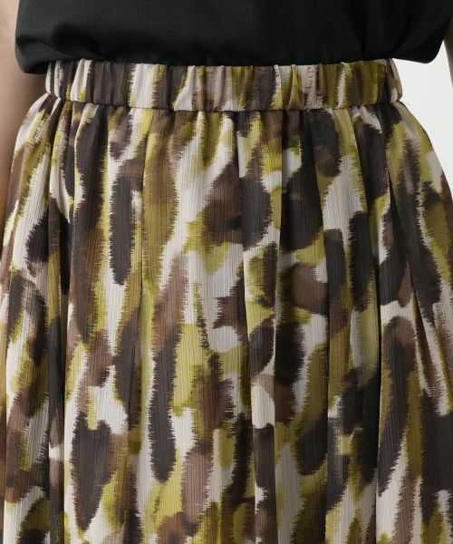 Leilian / レリアン ミニ・ひざ丈スカート | プリントフレアスカート | 詳細7