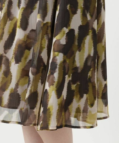 Leilian / レリアン ミニ・ひざ丈スカート | プリントフレアスカート | 詳細8