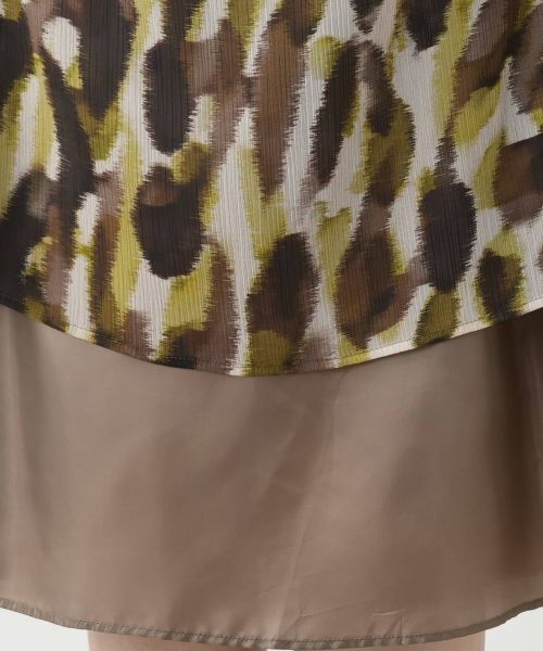 Leilian / レリアン ミニ・ひざ丈スカート | プリントフレアスカート | 詳細9