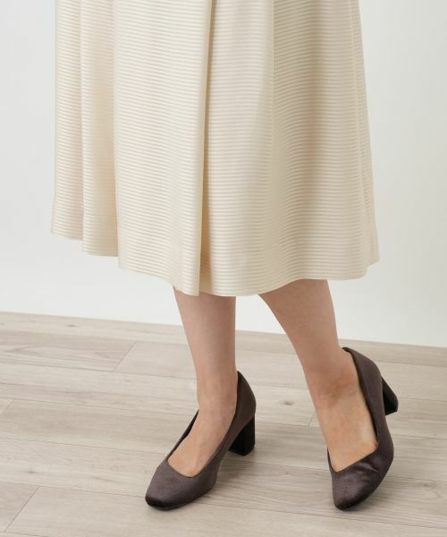 Leilian / レリアン セットアップ | 表情ボーダーノーカラーブラウススーツ | 詳細22