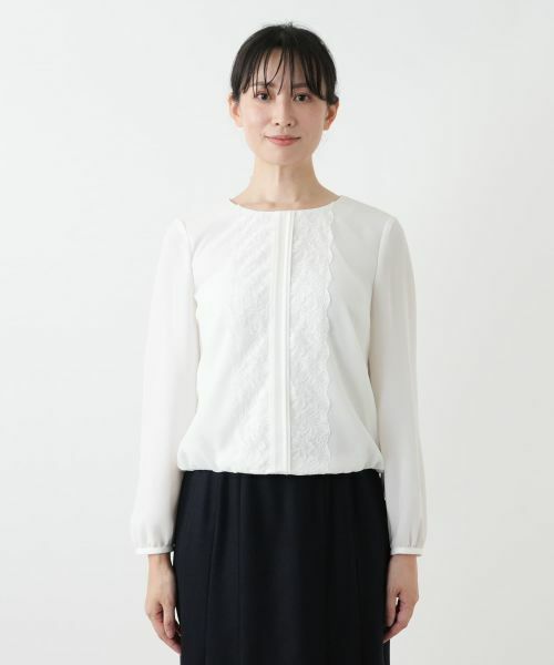 Leilian / レリアン シャツ・ブラウス | レースタックブラウス【セレモニー】 | 詳細4