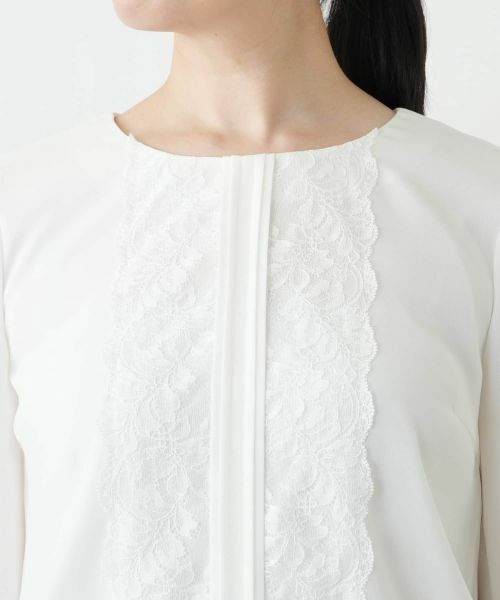 Leilian / レリアン シャツ・ブラウス | レースタックブラウス【セレモニー】 | 詳細7