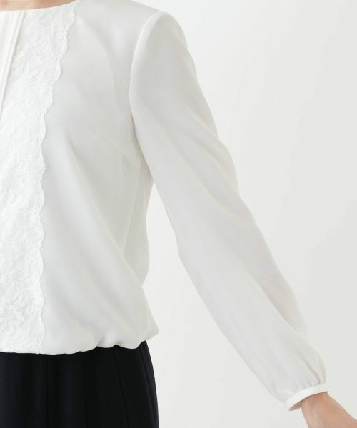 Leilian / レリアン シャツ・ブラウス | レースタックブラウス【セレモニー】 | 詳細9