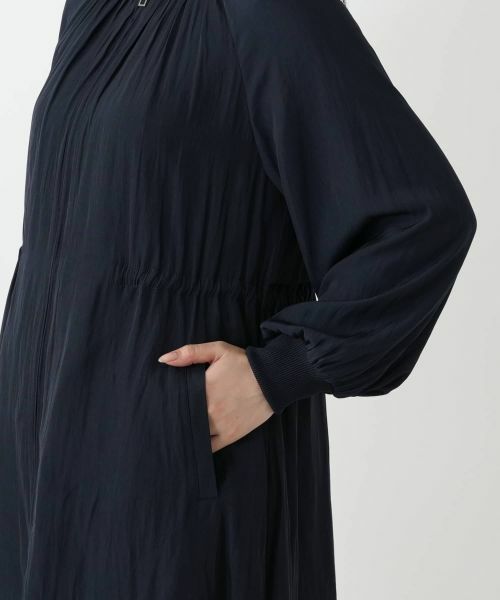 Leilian / レリアン その他アウター | ノーカラーロングブルゾン | 詳細13