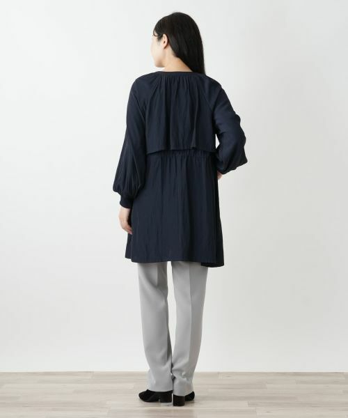 Leilian / レリアン その他アウター | ノーカラーロングブルゾン | 詳細6