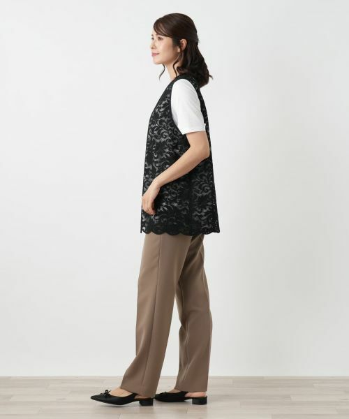 Leilian / レリアン テーラードジャケット | 総レースベスト | 詳細2