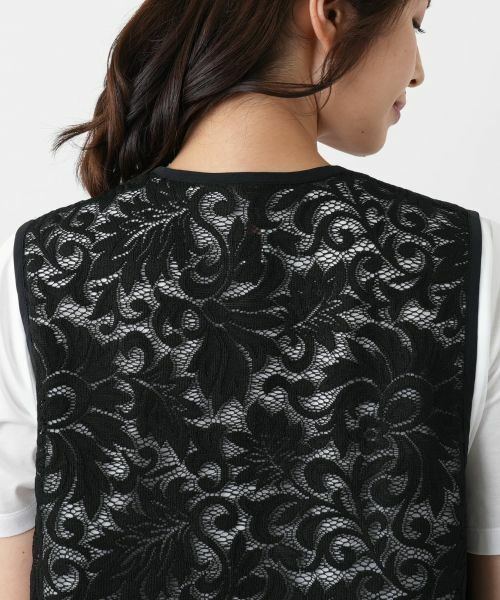 Leilian / レリアン テーラードジャケット | 総レースベスト | 詳細8