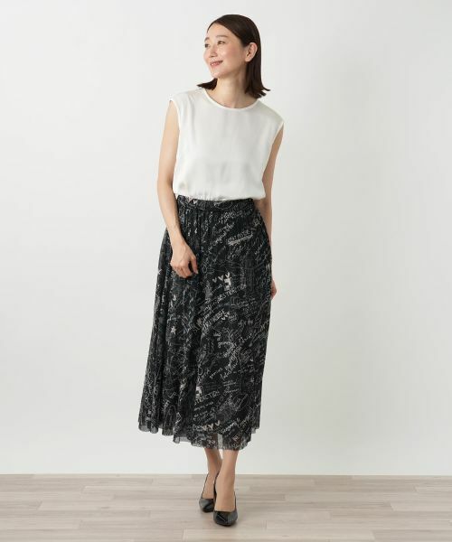 Leilian / レリアン ロング・マキシ丈スカート | プリントフレアスカート | 詳細11