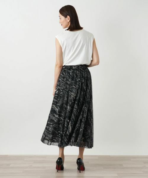 Leilian / レリアン ロング・マキシ丈スカート | プリントフレアスカート | 詳細13